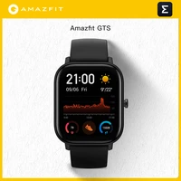 in stock global version amazfit gts smart watch 5atm waterproof swimming smartwatch 14 days battery music control for android io