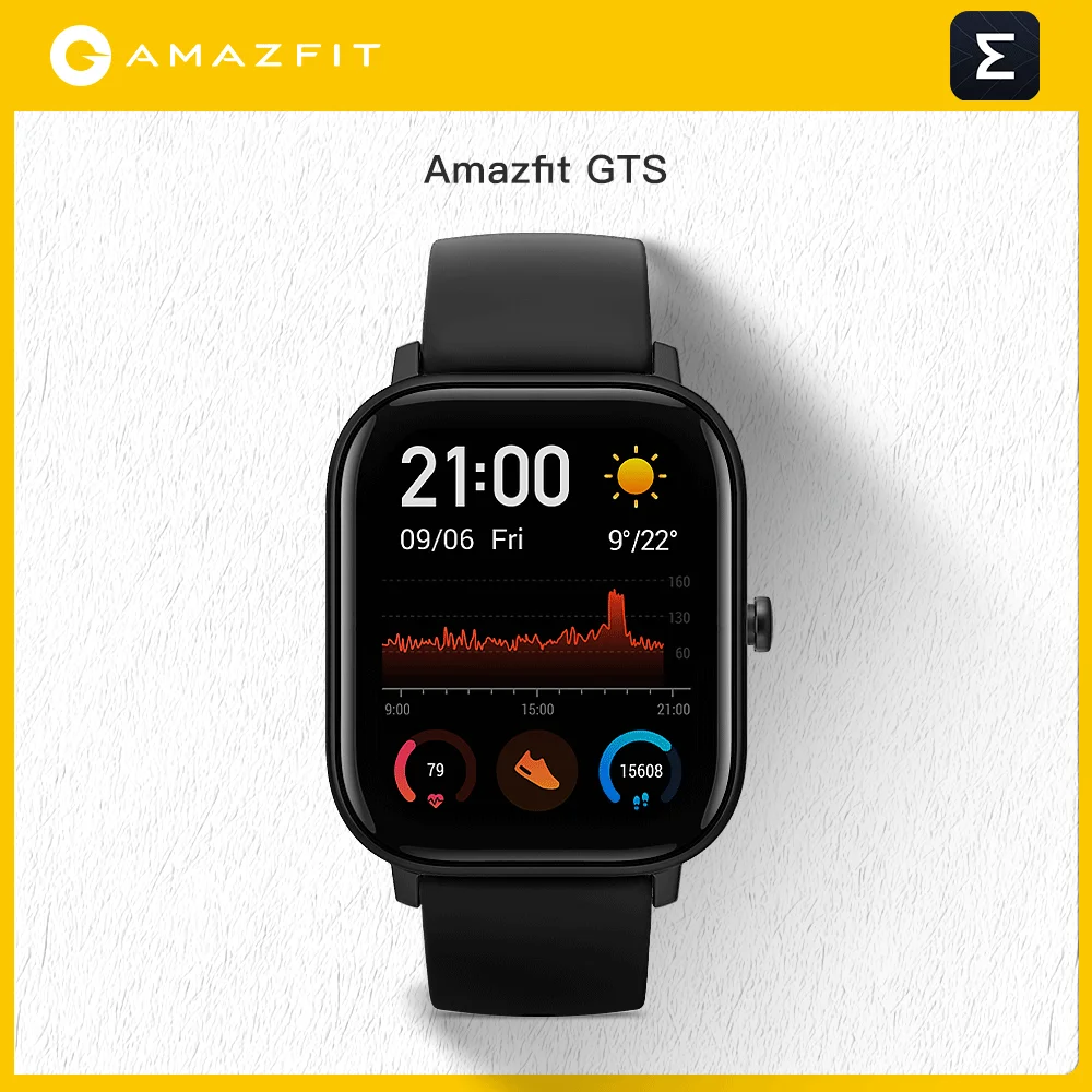 Inteligente a Prova Dias e Controle de Música para Android. D'água para Natação com Resistência de 5atm Bateria com Duração de 14 Amazfit-smart Gts. Relógio Ver