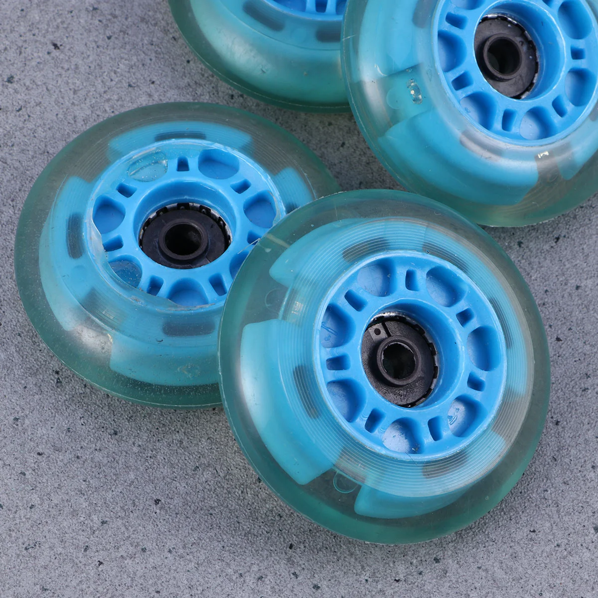 4pcs 64mm LED Wheels Inline Roller for Outdoor Replacement (Random Color) | Спорт и развлечения