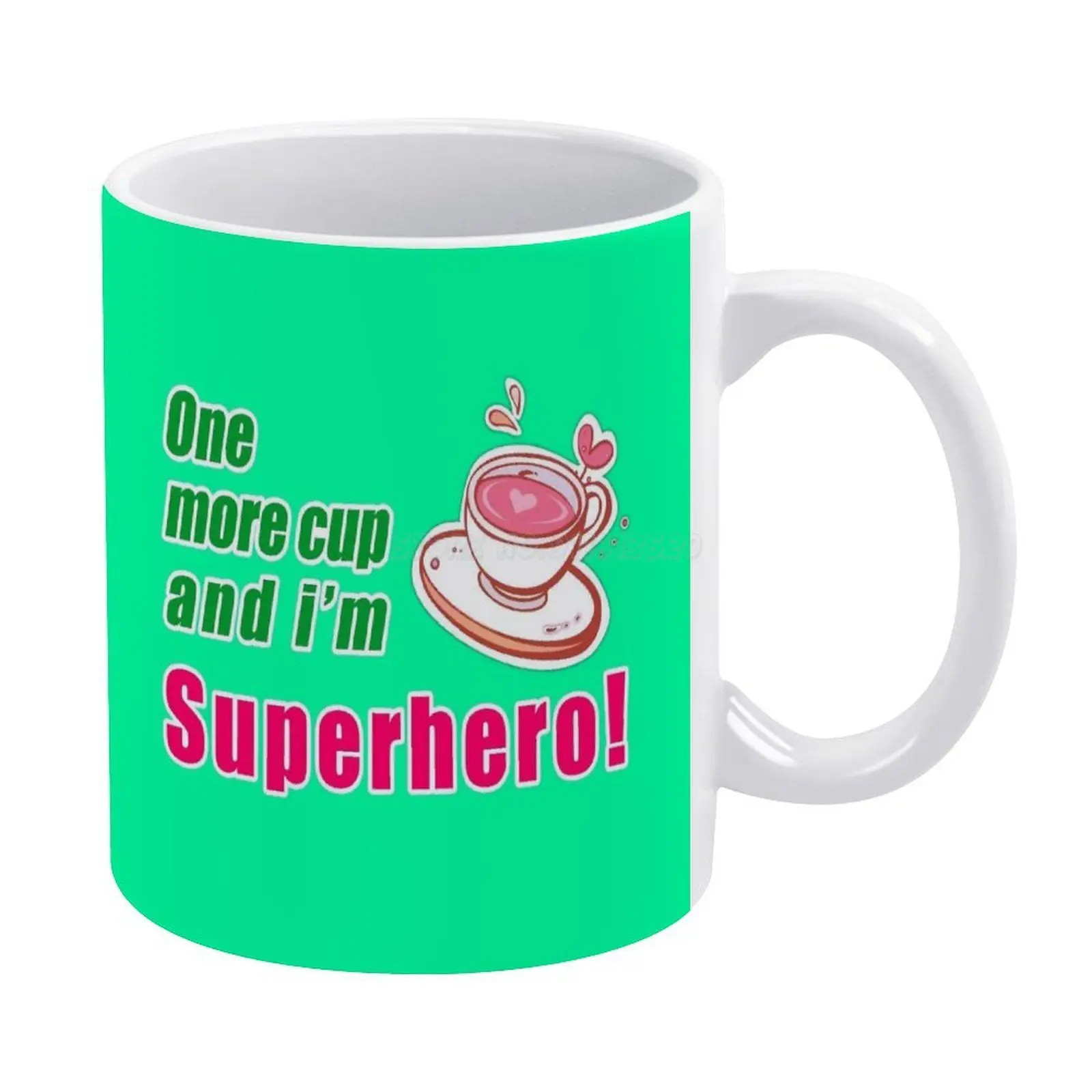 Еще одна чашка и я супергерой! (Кофе) белая кружка кофейная для послеобеденного