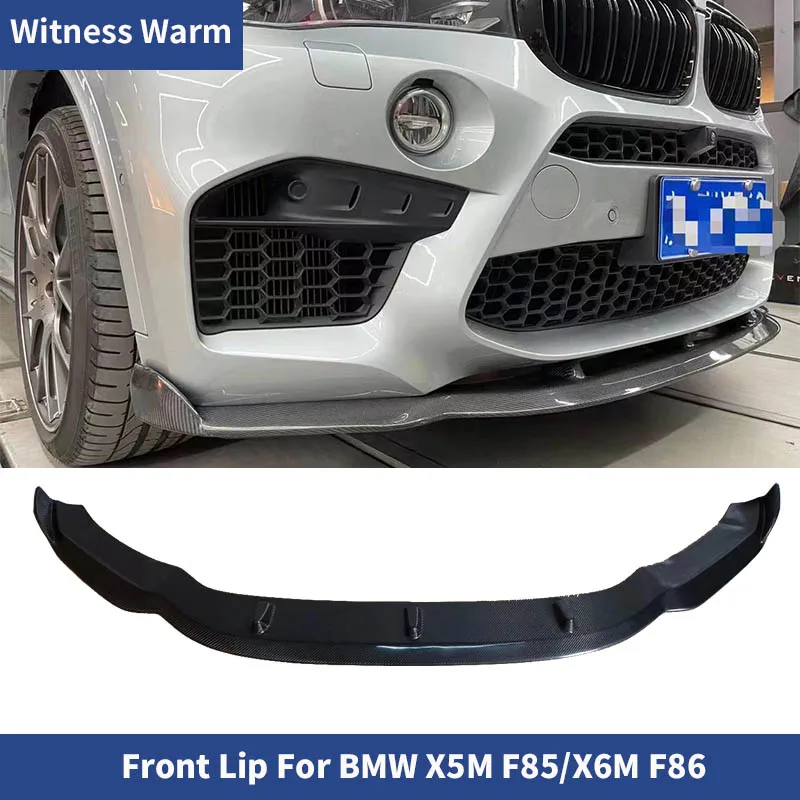 

Carbon Fiber FRP Front Bumper Chin Lip Shovel for BMW F85 F86 Real X5M X6M 2014 - 2019