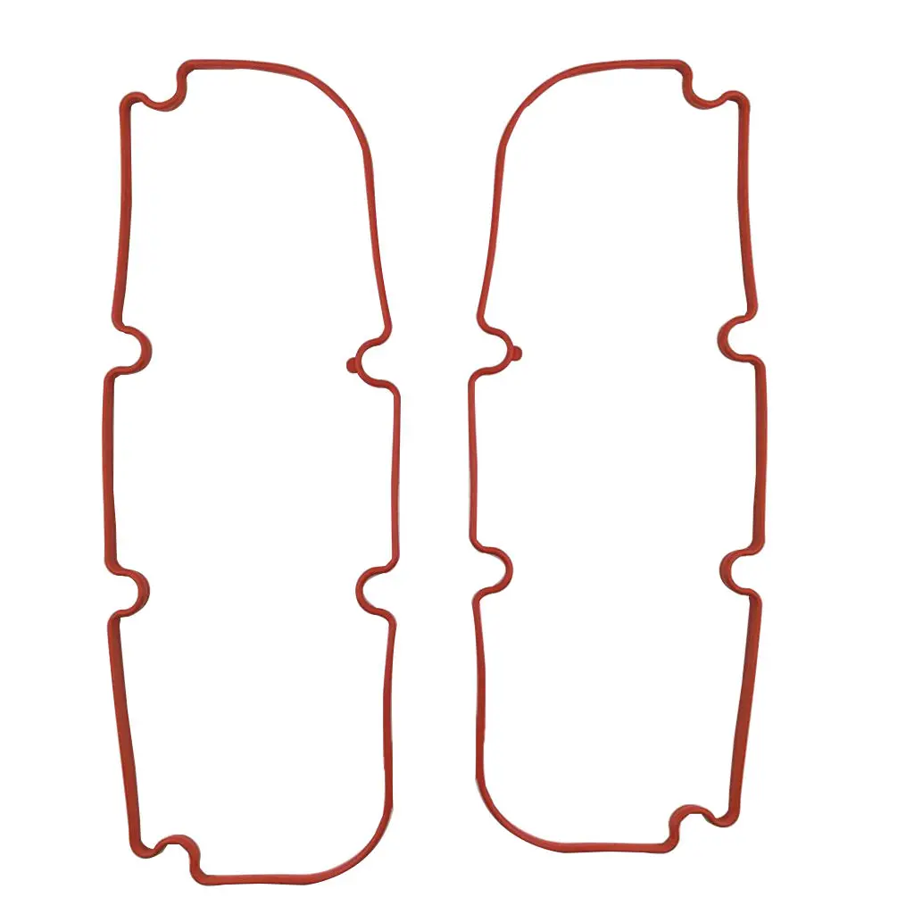 

2 Pcs Red Rubber Rocker Cover Gasket Replace For Holden Commodore VR,