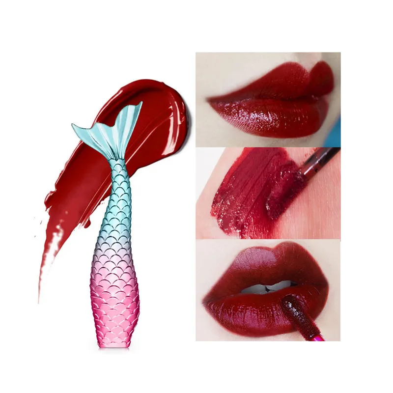 20 цветов жидкокристаллический светящийся блеск для губ Русалка лазерный