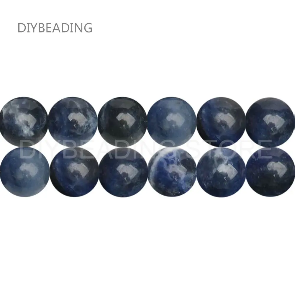 Бусины из синего камня для женщин изготовление ювелирных изделий AAAAA натуральный