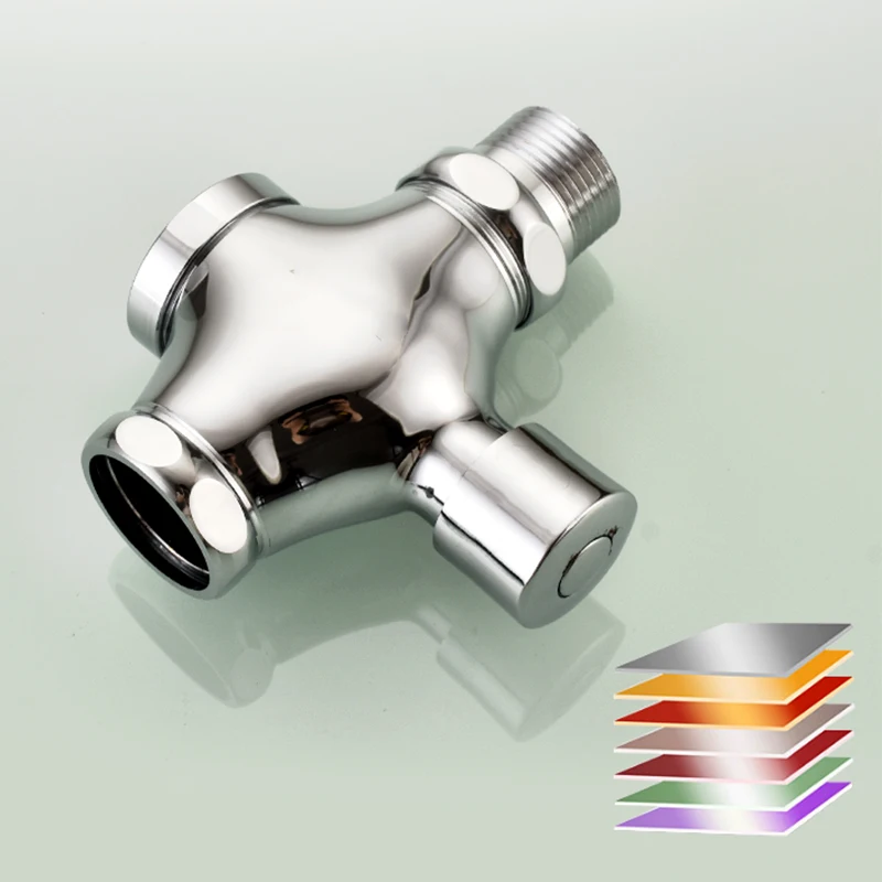 Кнопочный клапан из цинкового сплава 0 8 1 2 МПа для ванной туалета ручного