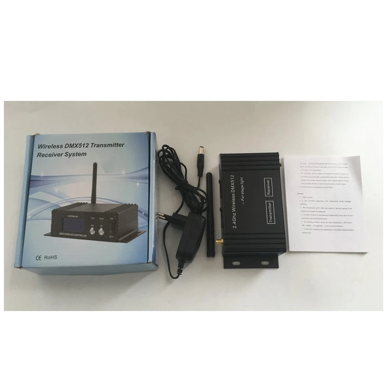 Большая распродажа 400 м эффективный диапазон Dmx512 беспроводной приемник передатчик DMX512 светодиодный контроллер освещения передатчик и приемник 2в1