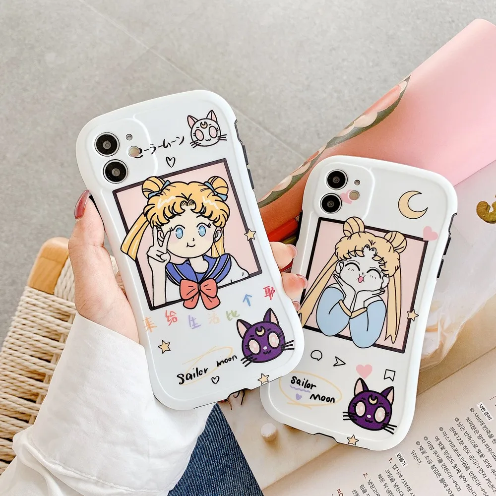 

Cute girl phone case for iPhone SE 2020 11 Pro X XS Max XR 7 8 Plus cartoon TPU mobile phone case new