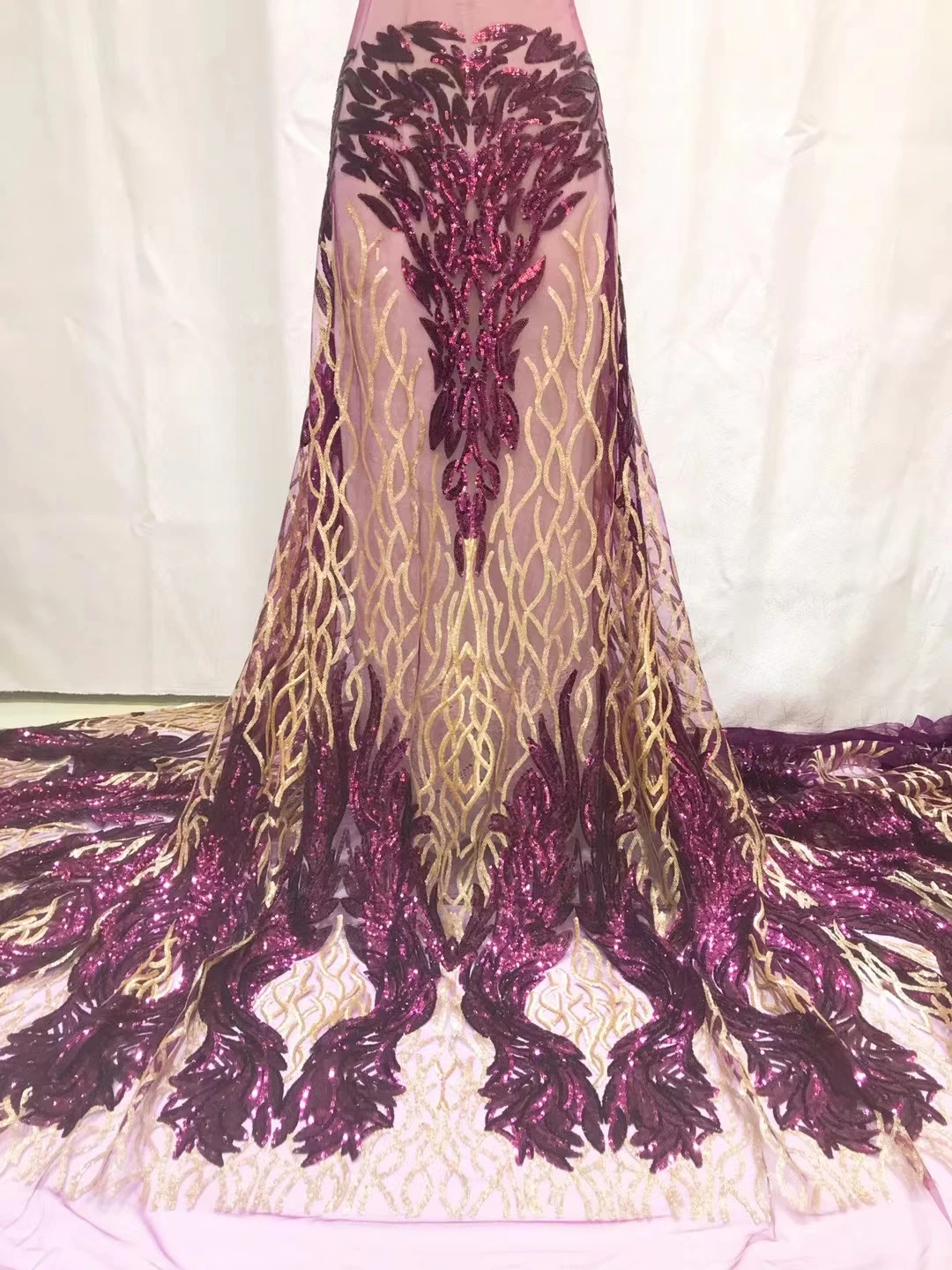 Новейшее лучшее качество классическая элегантная вышивка тюль кружевная ткань