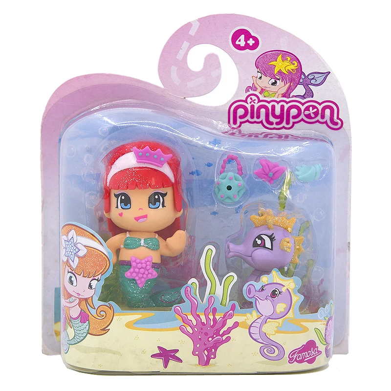 Hasbro PINYPON Mini Кукла Принцесса-русалка морское животное дельфин морской конь