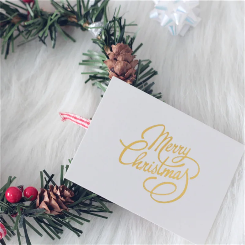 10 шт. мини открытки с тиснением под золото поздравительная открытка на день