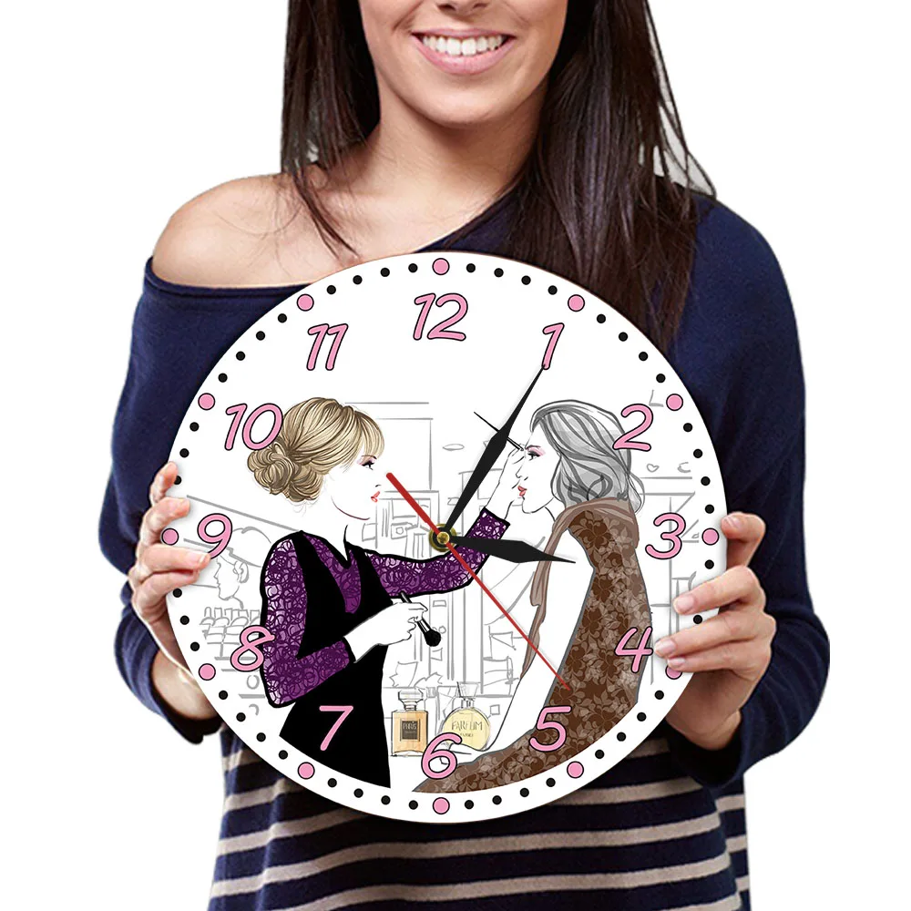 Современные настенные часы It's Lash Clock для макияжа и наращивания ресниц