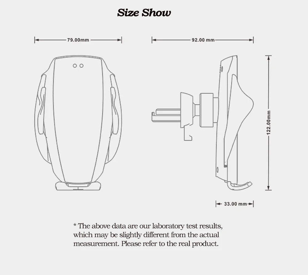 Infrared Induction Qi Wireless Charger Car 10W Fast Charging Holder for Iphone XR XS 8/8 Plus Huawei P30Pro Mate20Pro