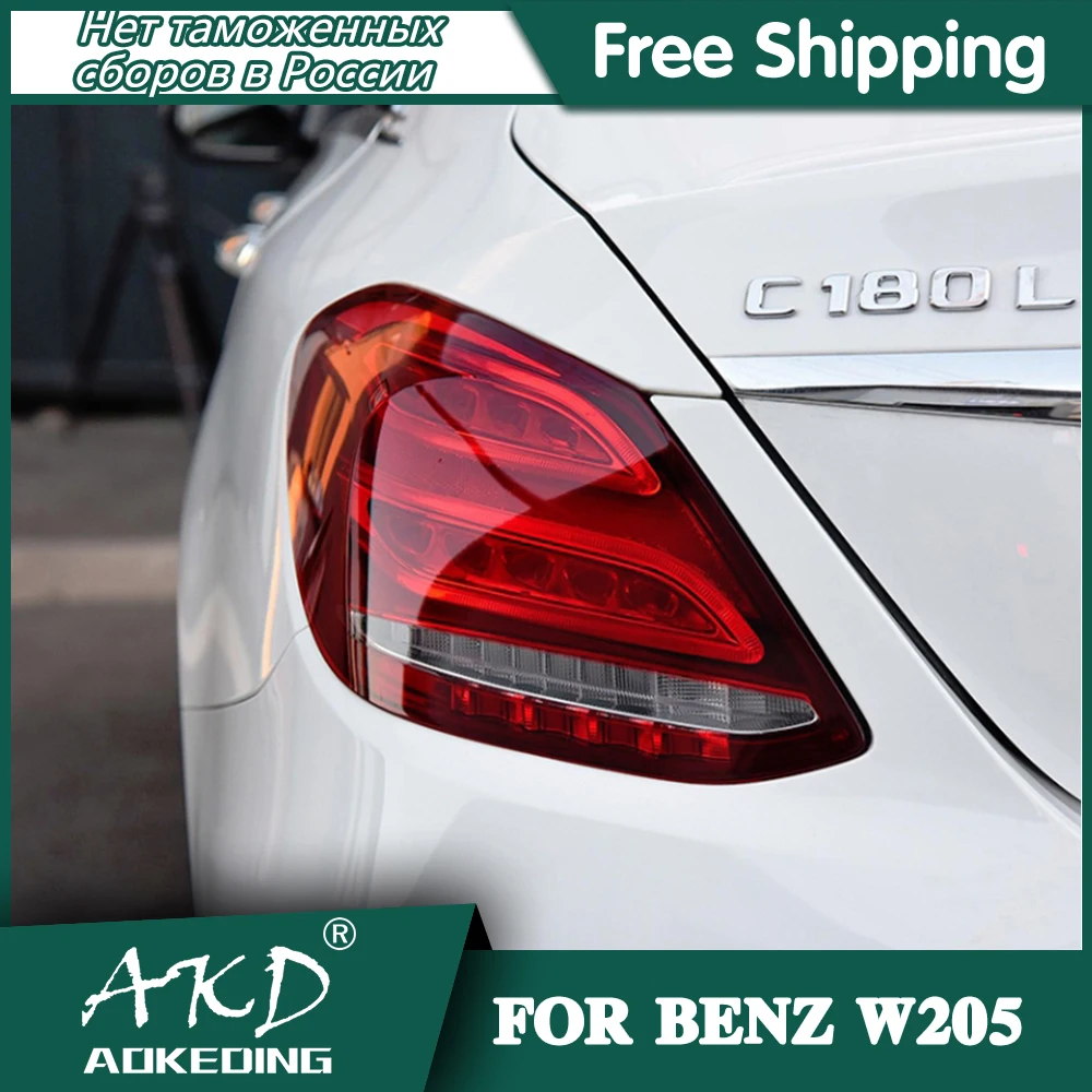 

Tail Lamp For Benz W205 2015-2019 C180 C200 C260 C300 Tail Lights Led Fog Lights DRL Daytime Running Lights Car Accessories