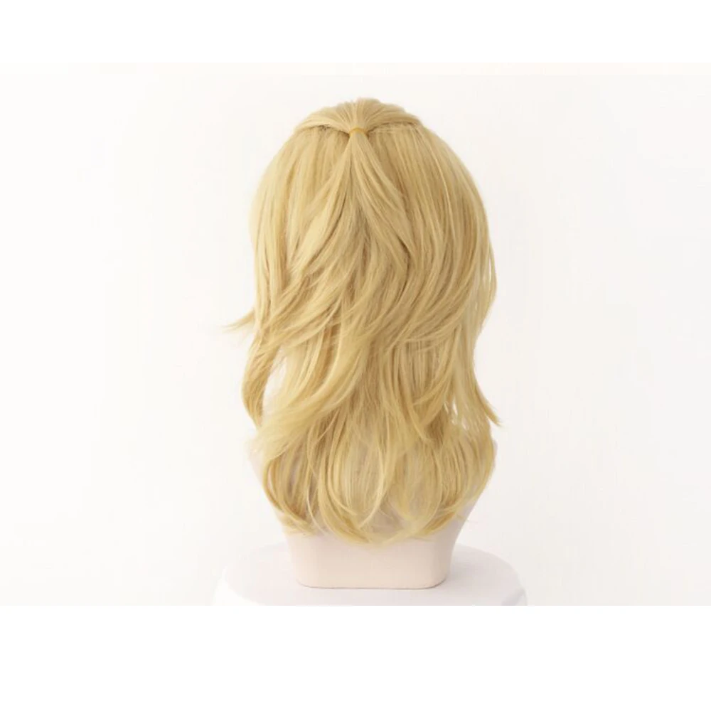 Парик Токио Мстители манджиро Сано для косплея длиной до плеч светлый