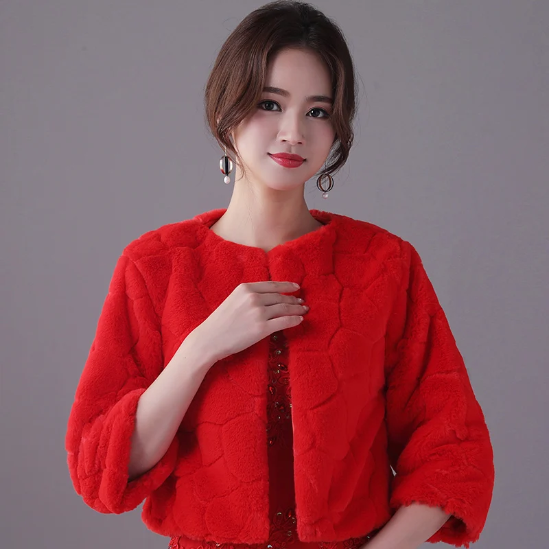 Мягкая куртка из искусственного меха для женщин пальто с рукавами болеро модное