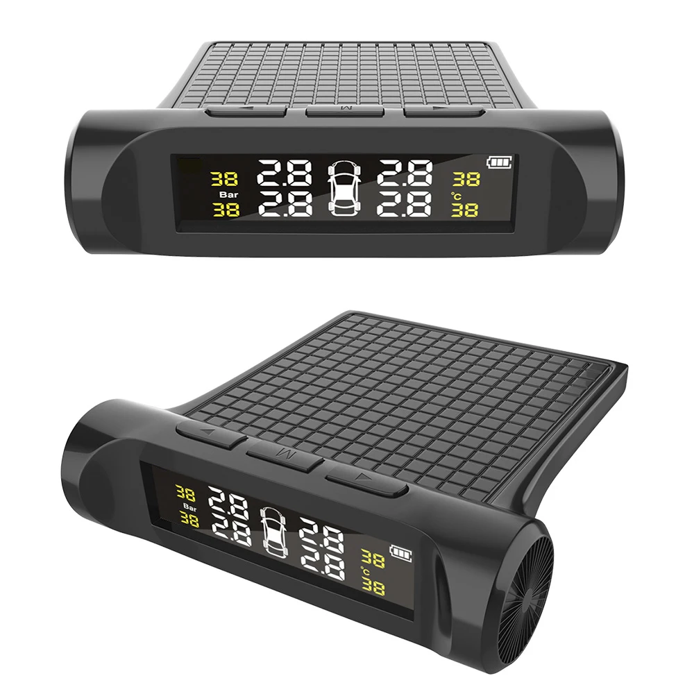 

Car TPMS Tyre Pressure Monitoring System Auto Security Alarm Systems Tyre Pressure Digital LCD Display With External Sensors