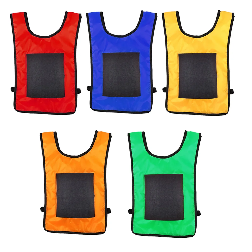 

Детский реквизит для игр на открытом воздухе жилет из липкой Джерси жилет с 5 шариками комплект спортивные игрушки для детского сада игрушк...