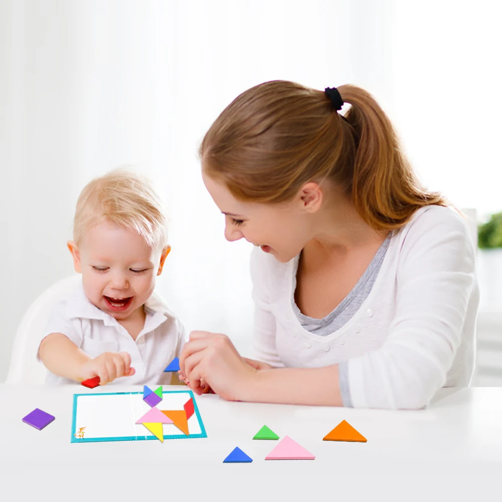 Магнитный 3D пазл головоломка танграмма игра искусственная образовательная