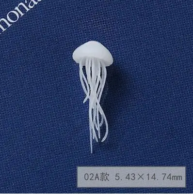 02A Новинка, 3 шт./партия, разные стили, полимерные мини-Медузы лебедя, эпоксидная форма для изготовления ювелирных изделий, наполнение для ювелирных изделий своими руками - Цвет: 02A