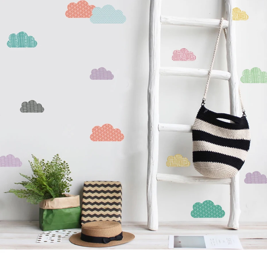 Съемные акварельные точки наклейка рождественский подарок декор для детской