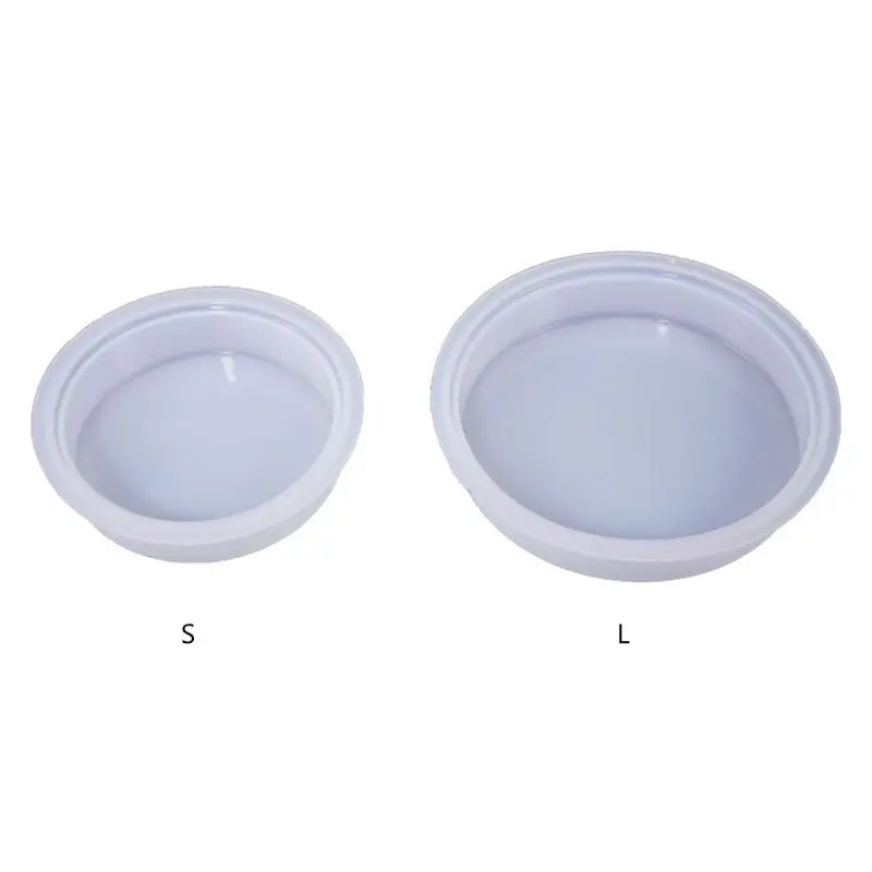 

Crystal Epoxy Resin Mold Round Ornament Base Casting Silicone Mould Handmade DIY F3MD