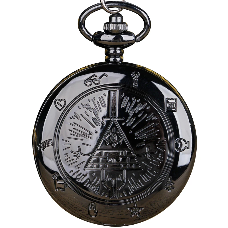 Фото Многоцветные карманные кварцевые часы с цепочкой-ожерельем | Наручные