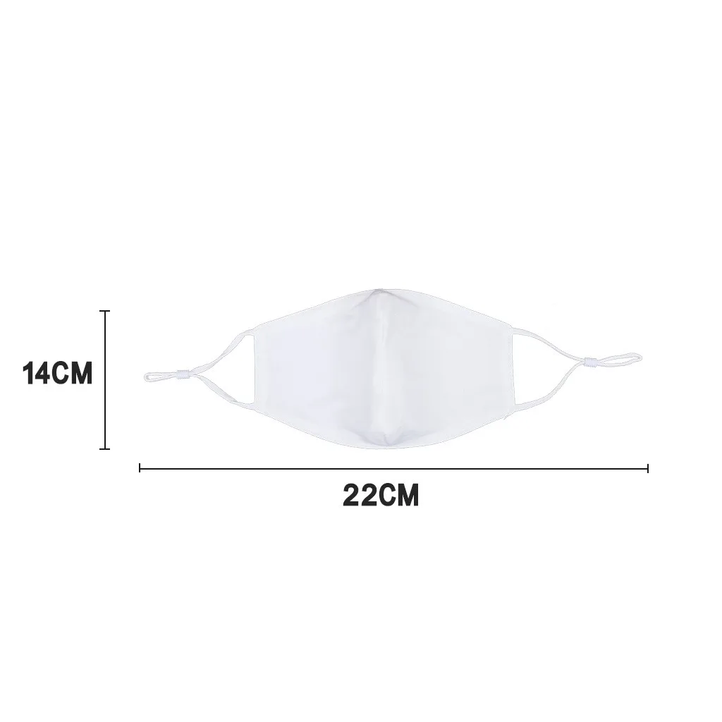 

1/5/10PCS Cotton Washable elastic Earloop Face Breathing Mask Reusable Anti-Dust Cotton Mouth Mask White Mask For Adults#30