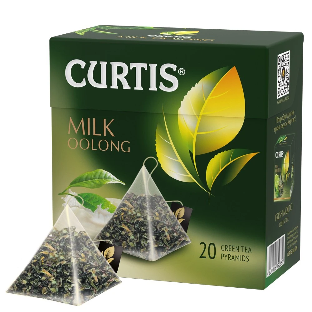 Чай зеленый в пирамидках CURTIS &quotMilk Oolong" 20 пирамидок с молочным вкусом - купить по