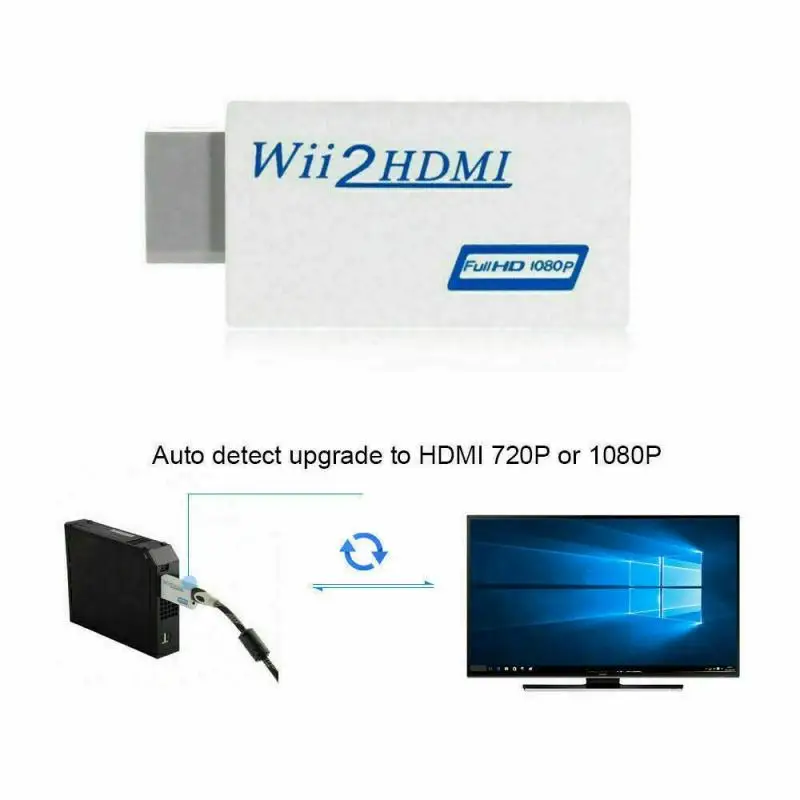 2021 Full HD 1080P Wii в HDMI совместимый преобразователь адаптер конвертер 3 5 мм аудиовыход