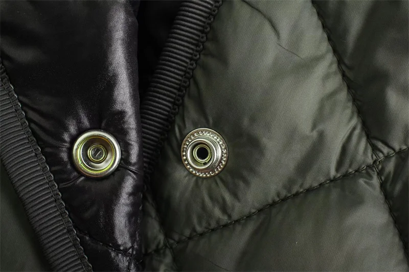 Женская хлопковая куртка-Авиатор PUWD, Повседневная Свободная парка с капюшоном и шнуровкой, толстая верхняя одежда в клетку со стразами, Осе... от AliExpress RU&CIS NEW