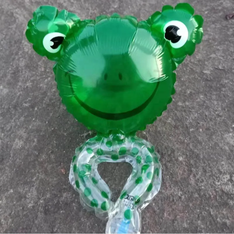 frog 50 шт./лот воздушный шар на запястье Детские вечерние принадлежности, подарок на день рождения браслет мультфильм животных классическая игрушка воздушные шары - Цвет: frog