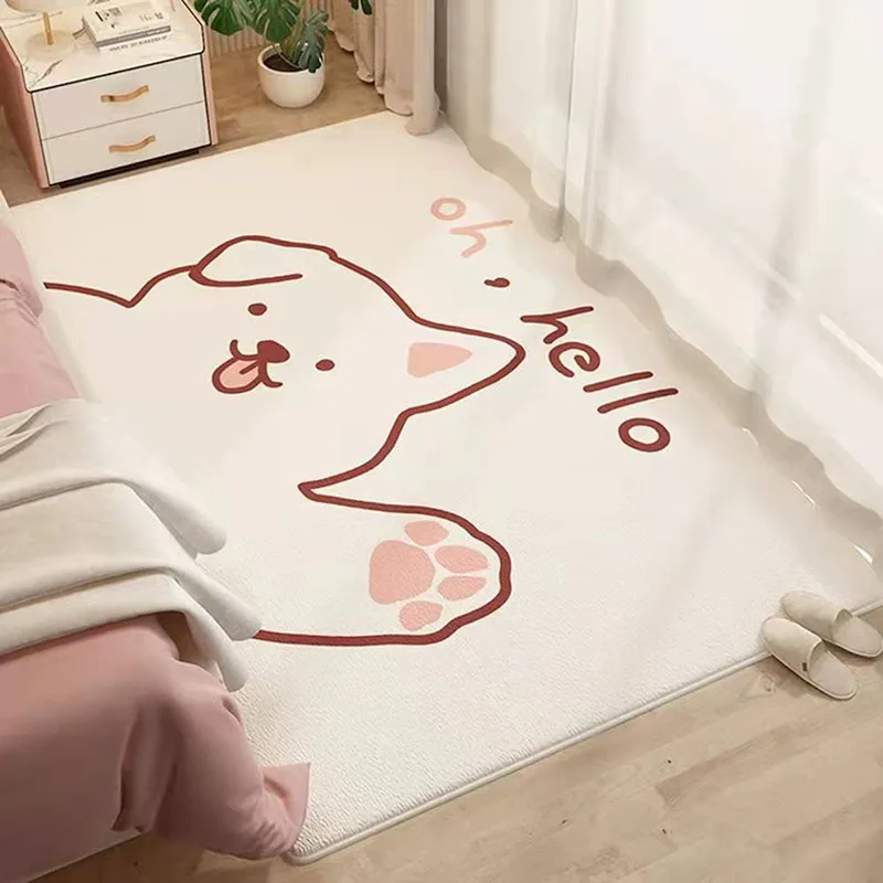 

cartoon rugCarpet for bedroomRoom Plush Rug Children Bed Room Fluffy Floor Carpets Window Bedside Home Decor Rugs Soft Mat