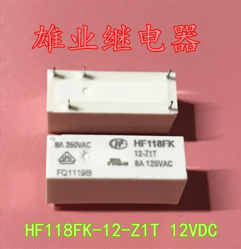 Hf118fk-12-z1t 12VDC relay 8A hf118f-012-1z1g 1zs1