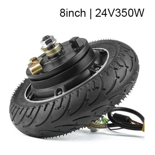 8inch 24V350W 8, 10, 12 дюймов, Электрический скутер, ступица двигателя, колеса 24 В, 36 В, 48 В, 350 Вт, 500 Вт, колесный мотор, бесщеточный EBike, Электрический скутер, Конверсионные Комплекты - Цвет: 8inch 24V350W