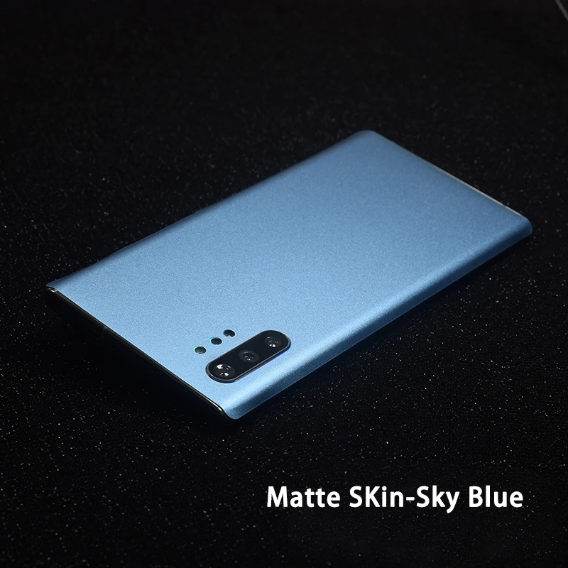 Sky Blue Красочная матовая пленка, пленка на заднюю панель, ледяная наклейка для SAMSUNG Galaxy Note 10 S10 Plus S10e S9 8+ Note 5 8 9 A8S A750 A60 80 - Цвет: Sky Blue
