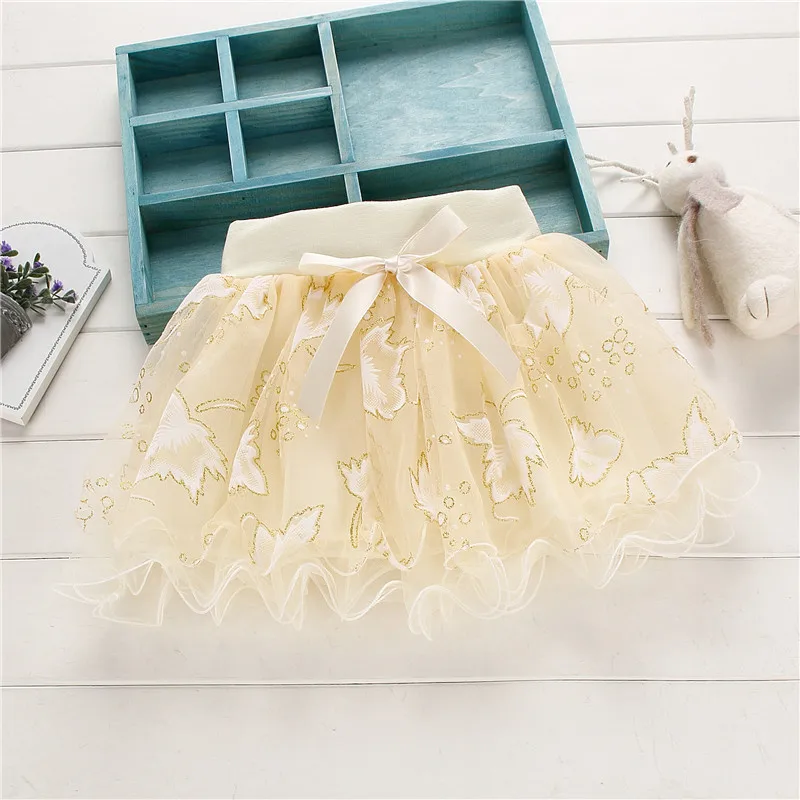 Для маленьких девочек юбка для новорожденных плиссированные мини юбки пачка