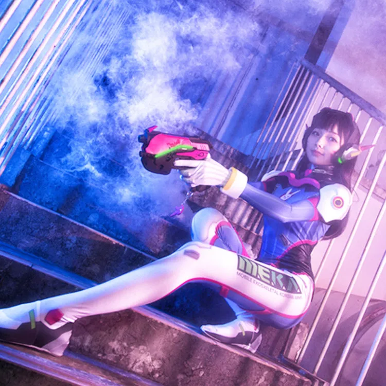 Женский костюм Зентаи D.va цельный из спандекса и лайкры вечерние костюмы на