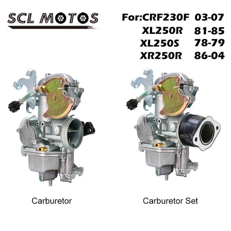 

SCL MOTOS New 30mm Motorcycle Carburetor Carburador For Honda CRF230F XL250R XL250S XR250R 200cc 250cc Moto Racing