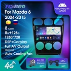 Автомагнитола TIEBRO 8G + 128G для MAZDA 6 2004-2015 2Din Android 11 стерео приемник GPS-навигация Авторадио Bluetooth плеер Carplay
