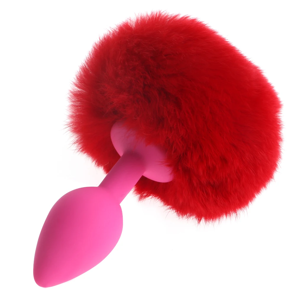 Анальная пробка с хвостом кролика анальные секс-игрушки для взрослых на заднем