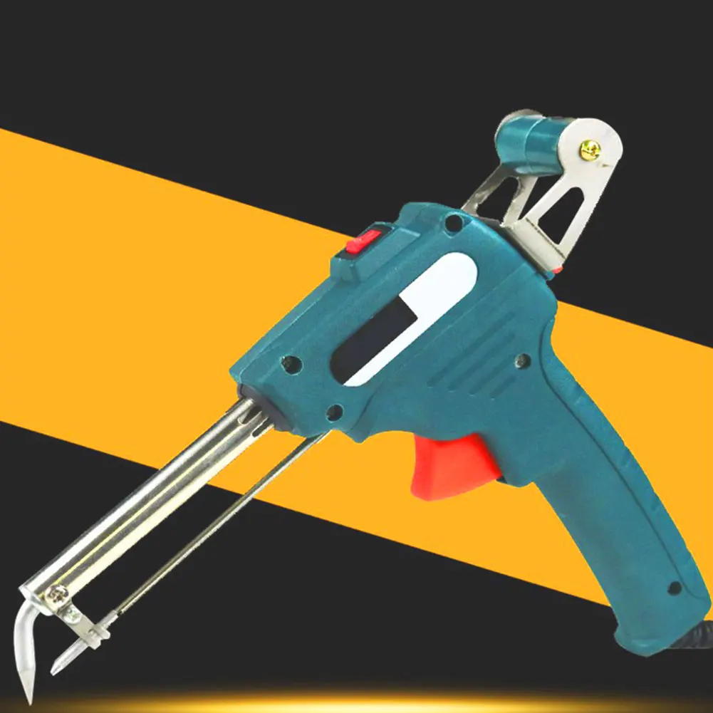 

Soldering Iron Automatic Feed Adjustable Temperature Electric Soldering Iron Gun 60W Quick Heating Handheld Welding Tool