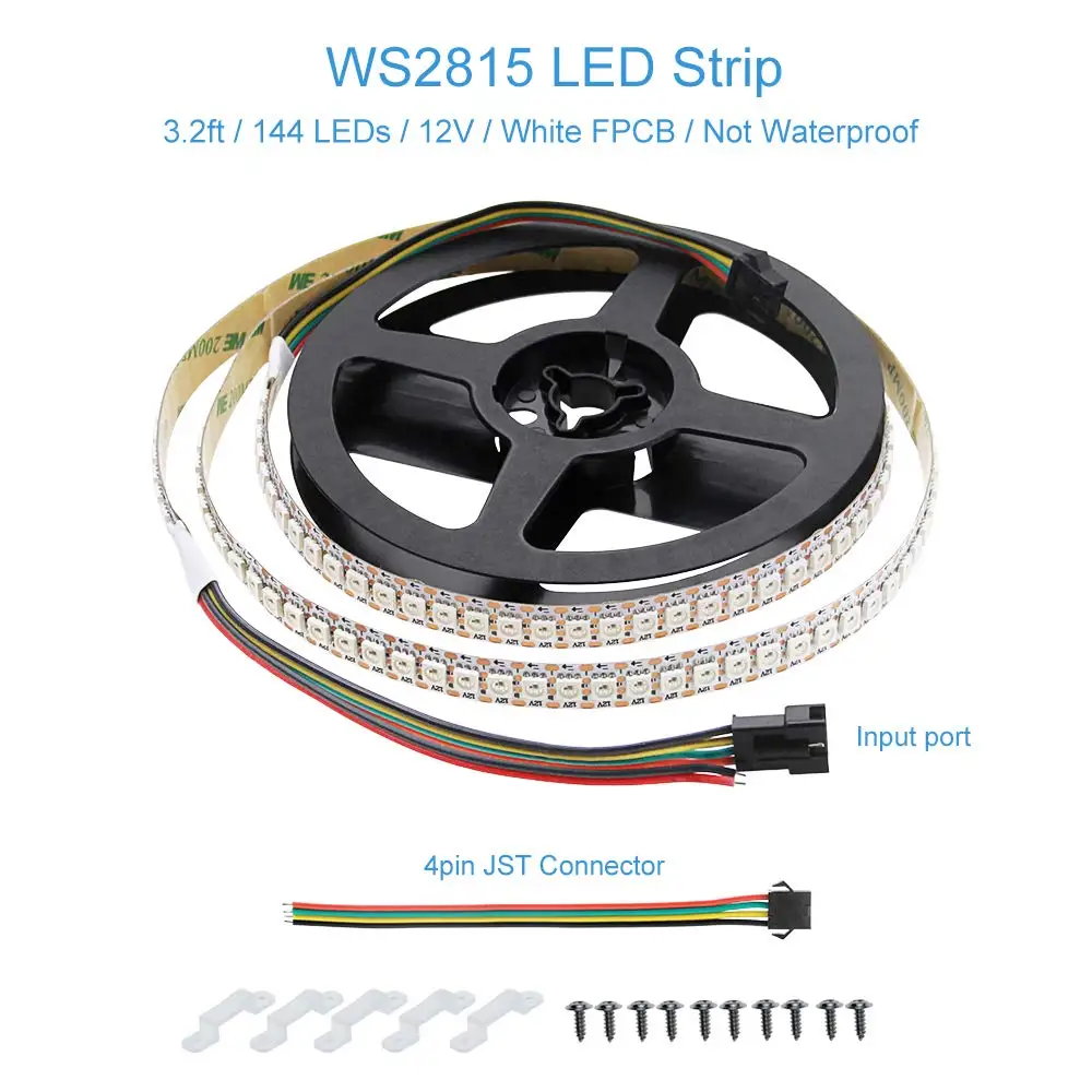 WS2815 12 В WS2812B RGB Адресуемая Светодиодная лента WS2813 светодиодная Пиксельная