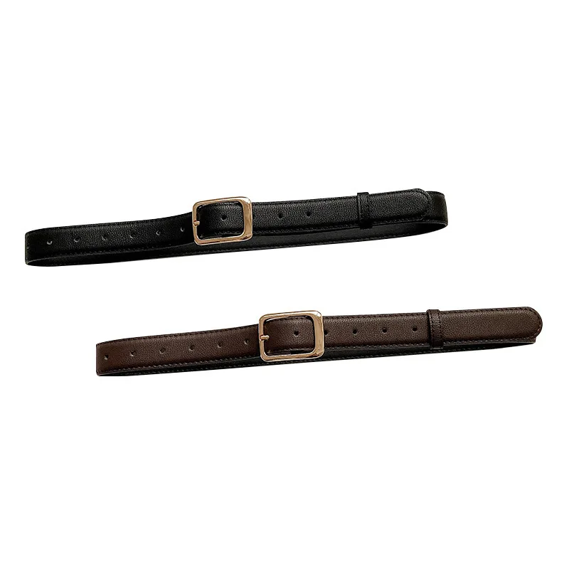 

Women Leather Belts for Jeans Pants Fashion Dress Belt for Women with Solid Pin Buckle