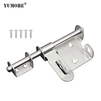 yumore stainless steel door latchbolts gate anti theft security door bolt hasp home safety bolt lock hardware