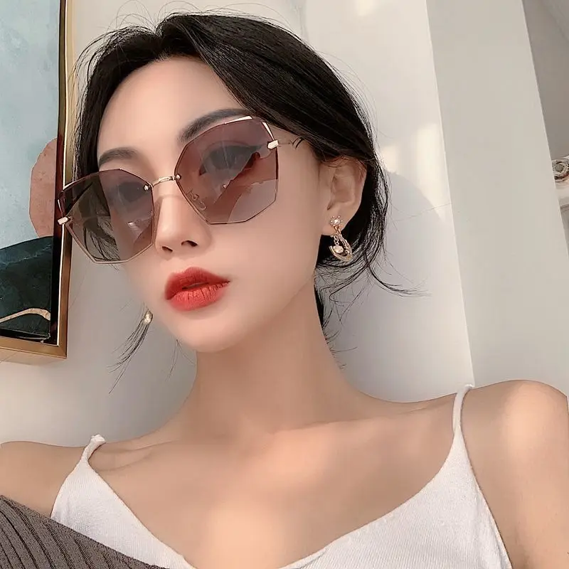 

2021 Women Sunglasses Polarized UV400 Brand Designer High Quality Gradient Sun Glasses Female oculos