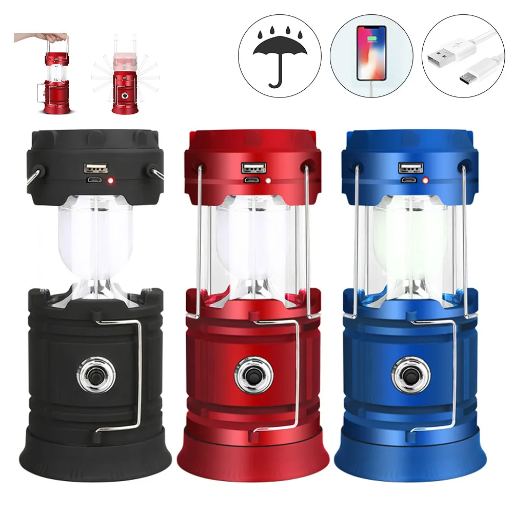 

New Solar Camping Tent Light Flashlight Portable Camping Light Retractable Lighting Camping Light Outdoor Climbing Light