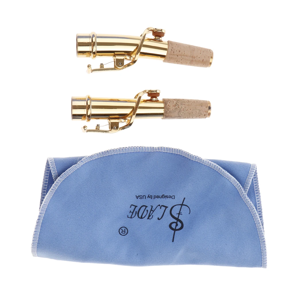 

2 Pieces Soprano Saxophone Neck Cork Grease Tube Cleaning Cloth