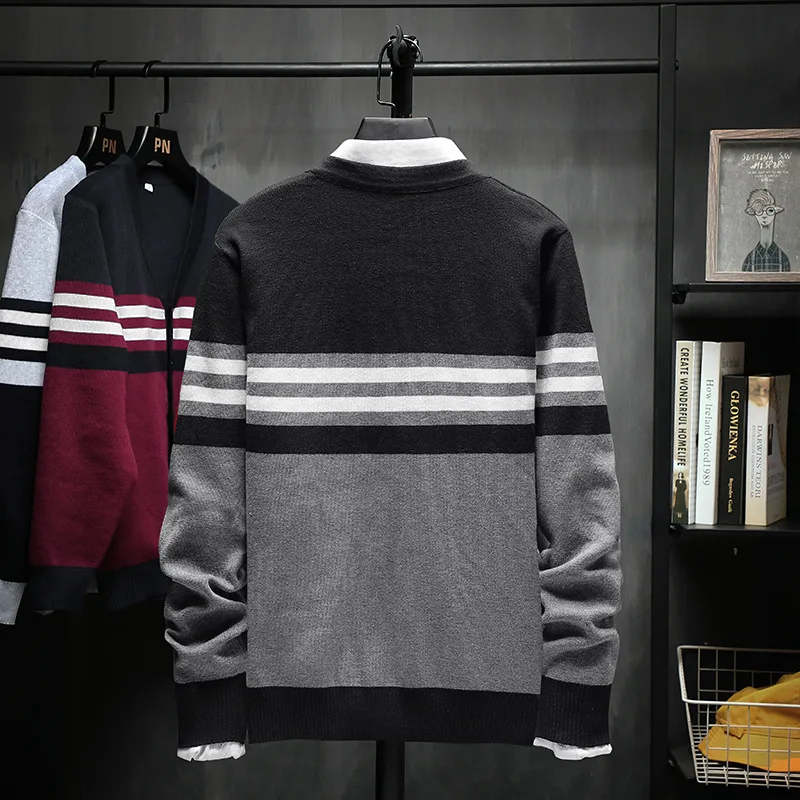 Свитер мужской кардиган пальто корейский стиль тренд 2019 новый верхняя одежда