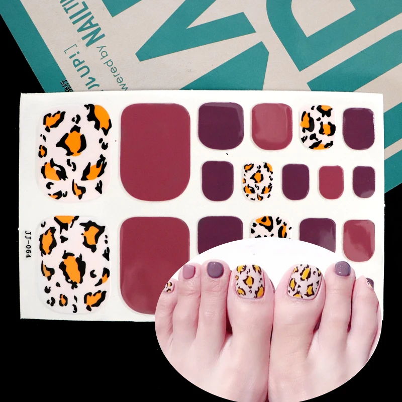 22 наконечника/лист экологически чистые стикеры на ногти профессиональные