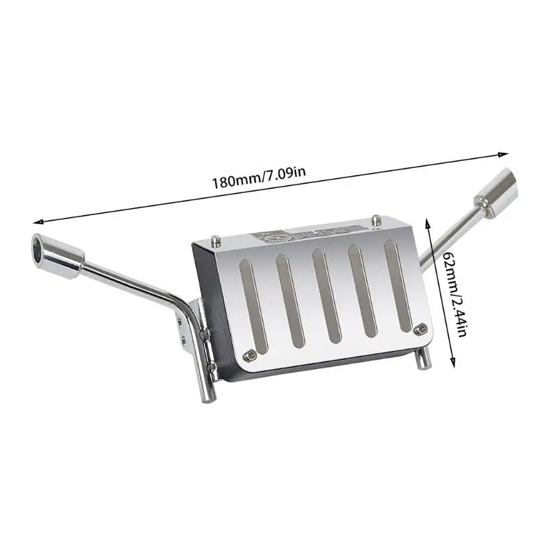 Металлический топливный бак выхлопная труба для 1/10 Rc Гусеничный грузовик K5 Blazer